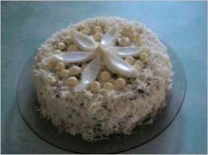 Печеночный торт с грибами